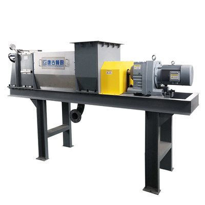 Screw Extrusion Commercial Dehydration Machine เศษอาหารจากครัว Screw Press Dewatering