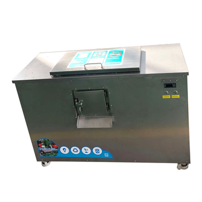 50KG สีเขียวเหลือเครื่องย่อยสลายเศษอาหาร Ss304 สำหรับร้านอาหาร