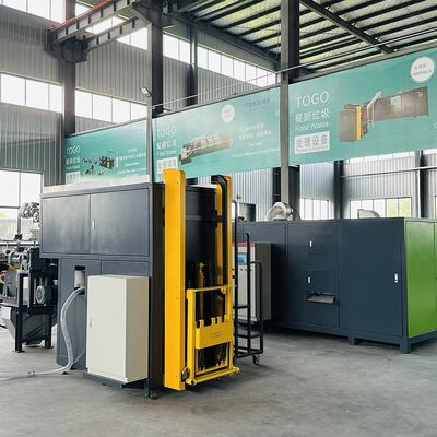 การทํางานง่าย การให้อาหารอัตโนมัติ 3000KG ความจุประจําวัน เครื่องประกอบขยะอินทรีย์และ เครื่องประกอบขยะอาหาร
