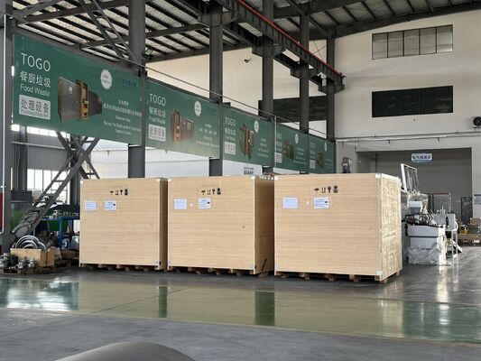 4300 2120 2170 มิลลิเมตร เครื่องประกอบอาหาร TG CC 1000S 1000 กิโลกรัม วัน เครื่องแปลงขยะชีวภาพ เครื่องปลูกปุ๋ยอินทรีย์ ไม่เกิดกลิ่น