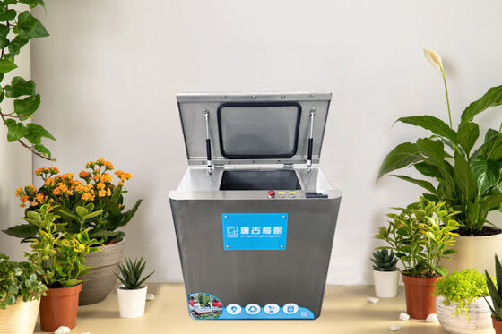 PLC 10kg Smart Home Food Composter 304 อุปกรณ์ปุ๋ยอินทรีย์จากสแตนเลส ความสามารถในการปุ๋ยรวดเร็ว 24 ชั่วโมง